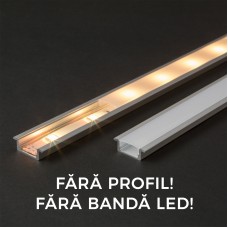 Ecran opal pt. profil aluminiu LED - 2000 mm