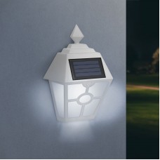 Lampa solara LED - alb, alb rece - 14 x 6,2 x 19 cm