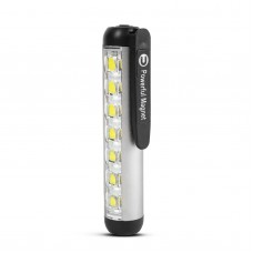 Lanternă LED - cu modul lumină de lucru - baterie de 400 mAh - XPE + LED SMD - 500 lm - IP55 - argintiu