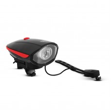 Lumină pentru bicicletă cu claxon electric - XPE LED - 400 mAh - 450 lm - IP55