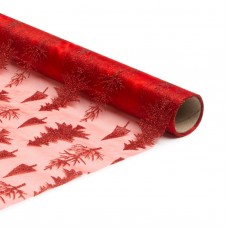 Napron de Crăciun - roșu - 180 x 28 cm