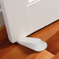 Pene pentru blocarea ușilor - plastic, albe - 4 buc / pachet