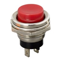 Buton 1 circuit 2A-250V ON-(OFF), rosu