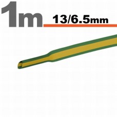 Tub termocontractibilGalben-verde • 13 / 6,5 mm